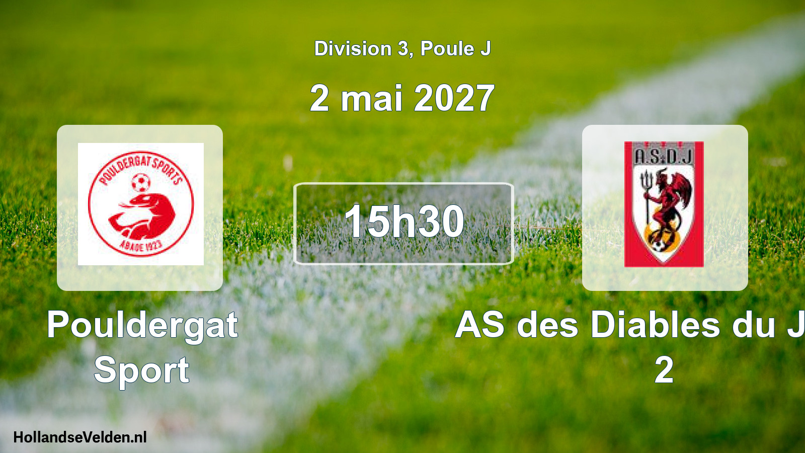 Geplande wedstrijd: Pouldergat Sport - AS des Diables du Juch 2 (2 mei 2027)