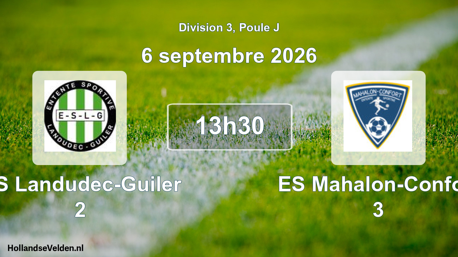 Match programmé: ES Landudec-Guiler 2 - ES Mahalon-Confort 3 (6 septembre 2026)