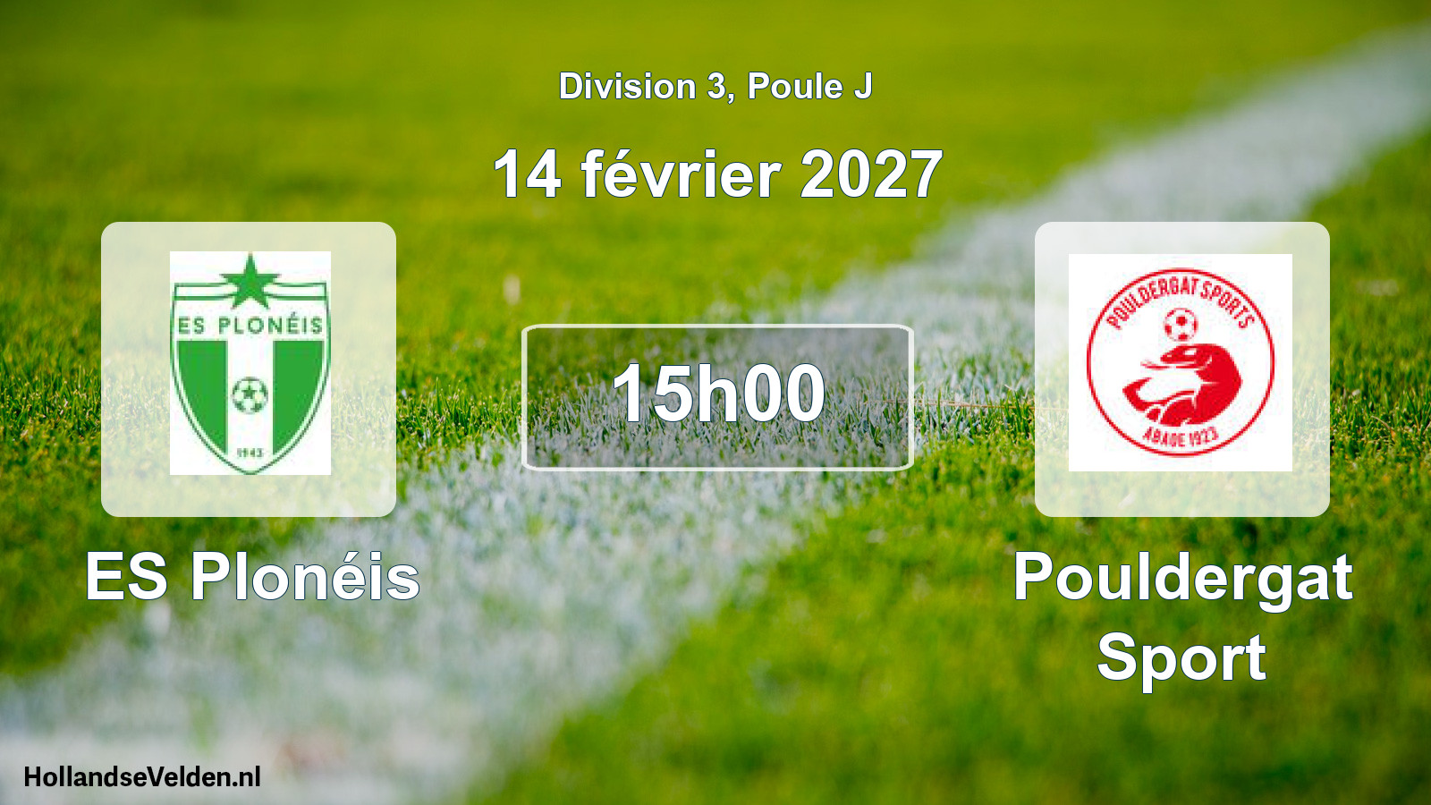 Match programmé: ES Plonéis - Pouldergat Sport (14 février 2027)