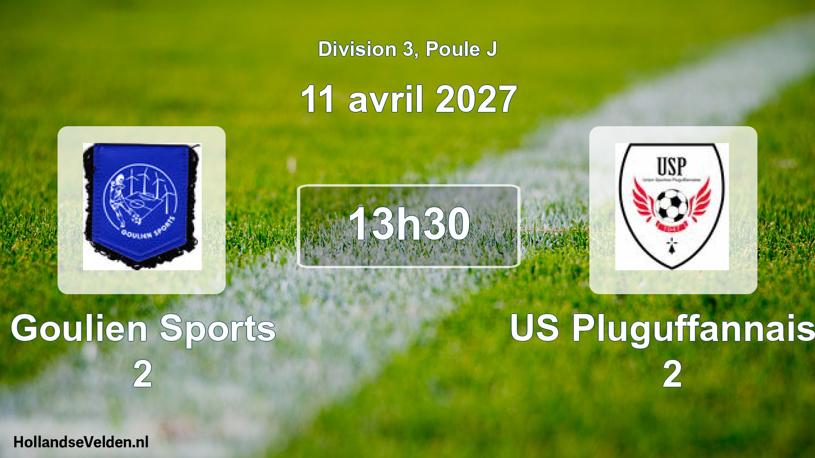 Geplande wedstrijd: Goulien Sports 2 - US Pluguffannaise 2 (11 april 2027)