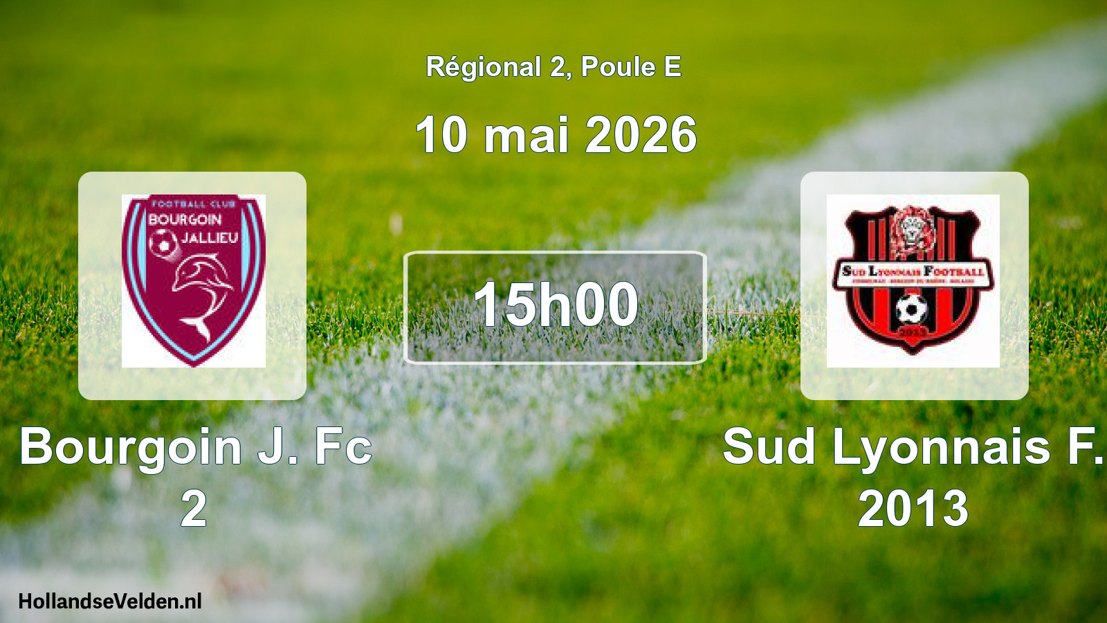 Scheduled Match: Bourgoin J. Fc 2 - Sud Lyonnais F. 2013 (10 May 2026)