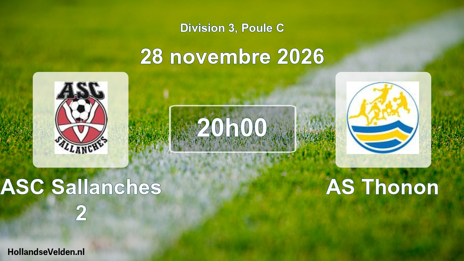 Scheduled Match: ASC Sallanches 2 - AS Thonon (28 November 2026)