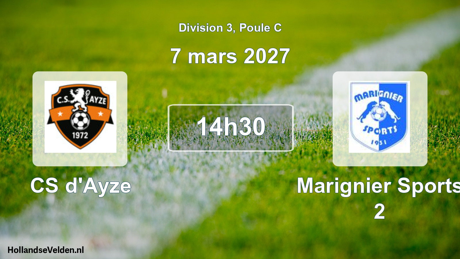 Scheduled Match: CS d'Ayze - Marignier Sports 2 (7 March 2027)