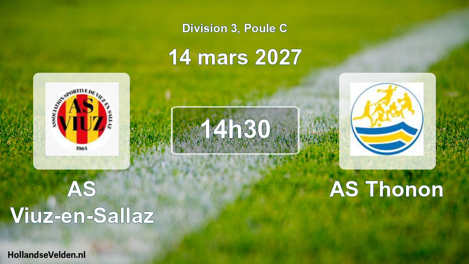 Match programmé: AS Viuz-en-Sallaz - AS Thonon (14 mars 2027)
