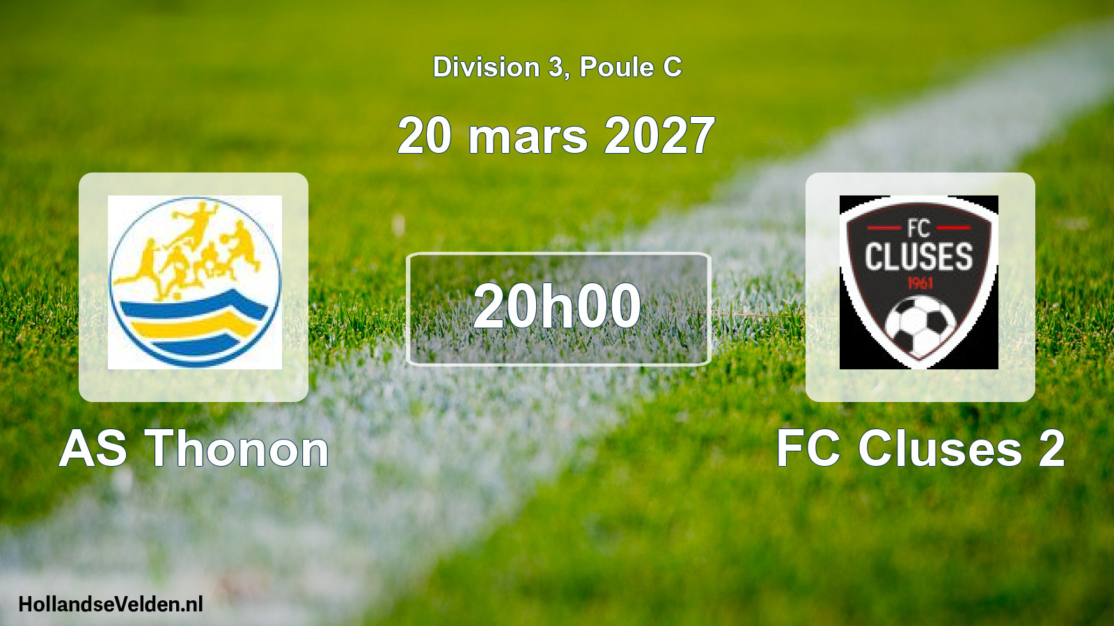 Scheduled Match: AS Thonon - FC Cluses 2 (20 March 2027)