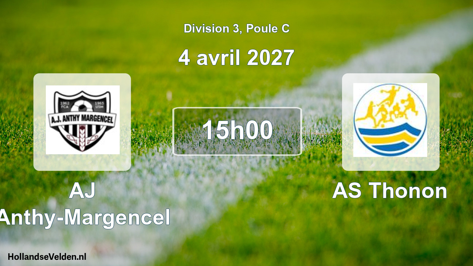 Match programmé: AJ Anthy-Margencel - AS Thonon (4 avril 2027)