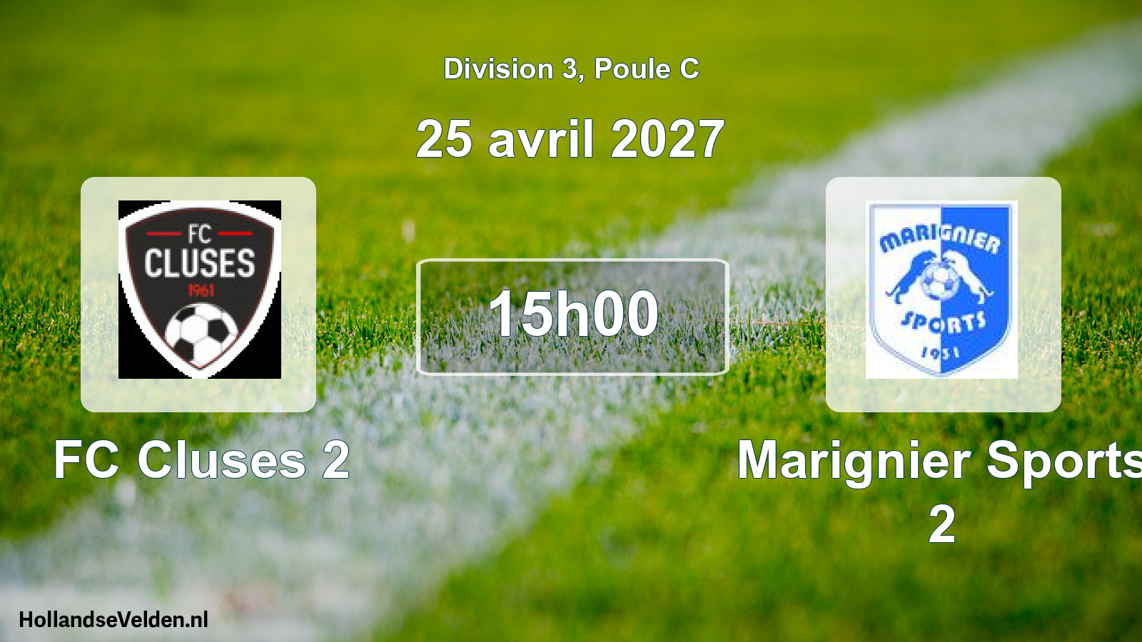 Scheduled Match: FC Cluses 2 - Marignier Sports 2 (24 April 2027)