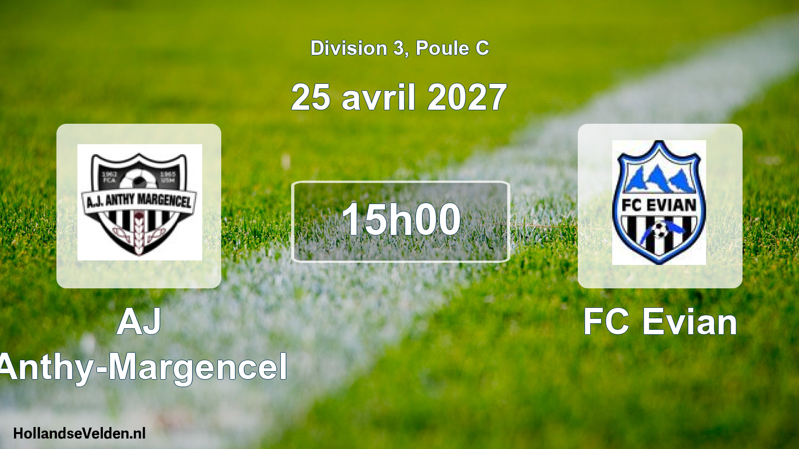 Scheduled Match: AJ Anthy-Margencel - FC Evian (25 April 2027)
