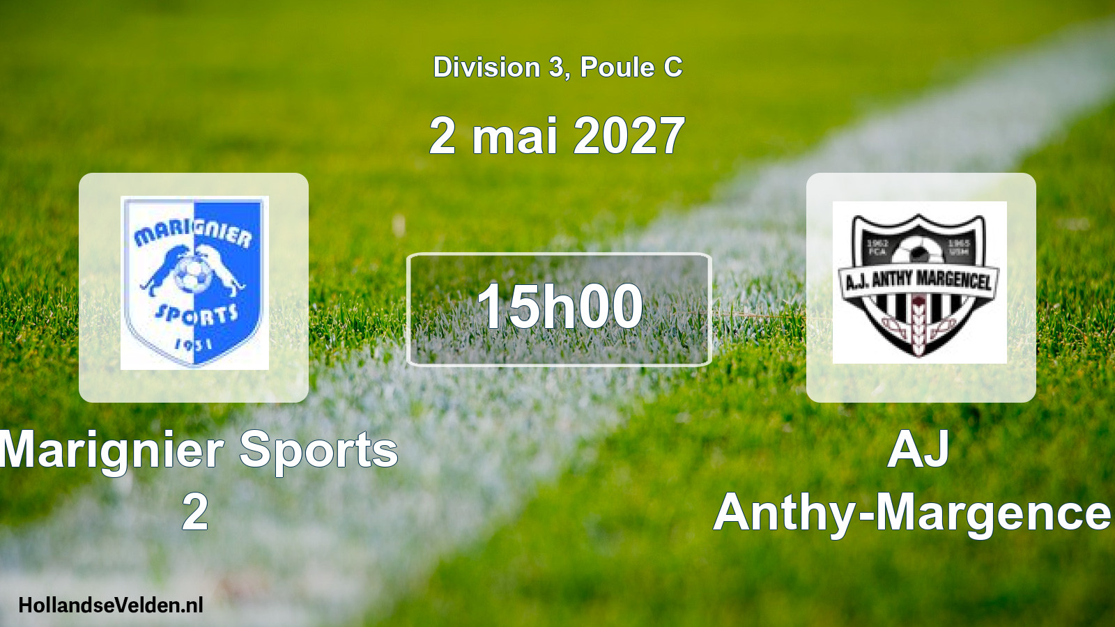 Match programmé: Marignier Sports 2 - AJ Anthy-Margencel (2 mai 2027)