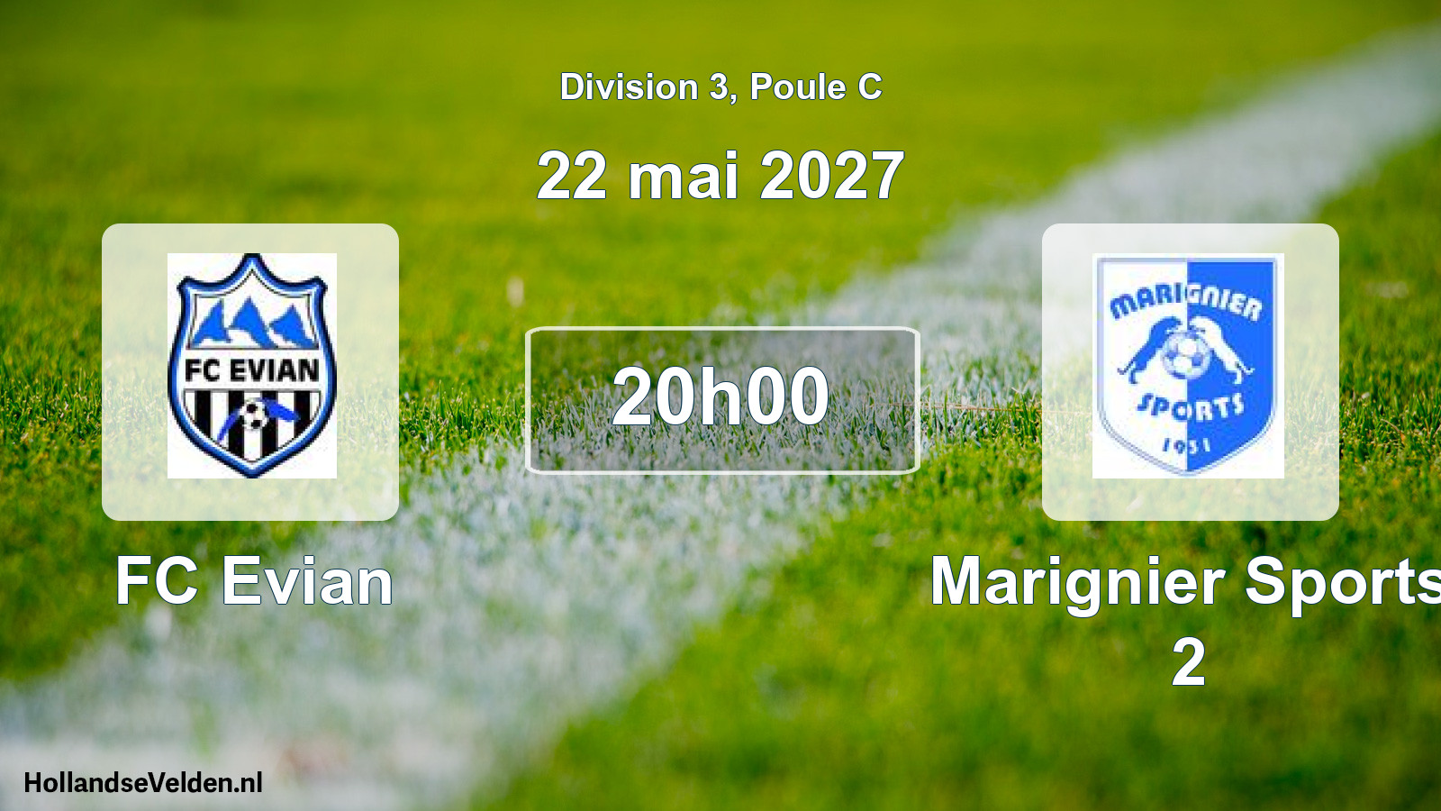Match programmé: FC Evian - Marignier Sports 2 (22 mai 2027)