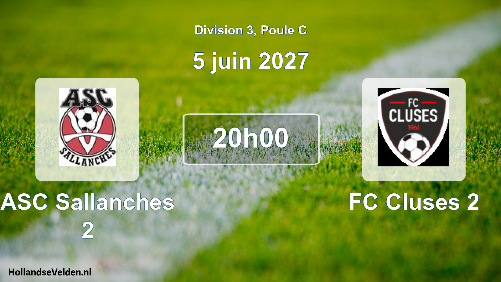Match programmé: ASC Sallanches 2 - FC Cluses 2 (5 juin 2027)