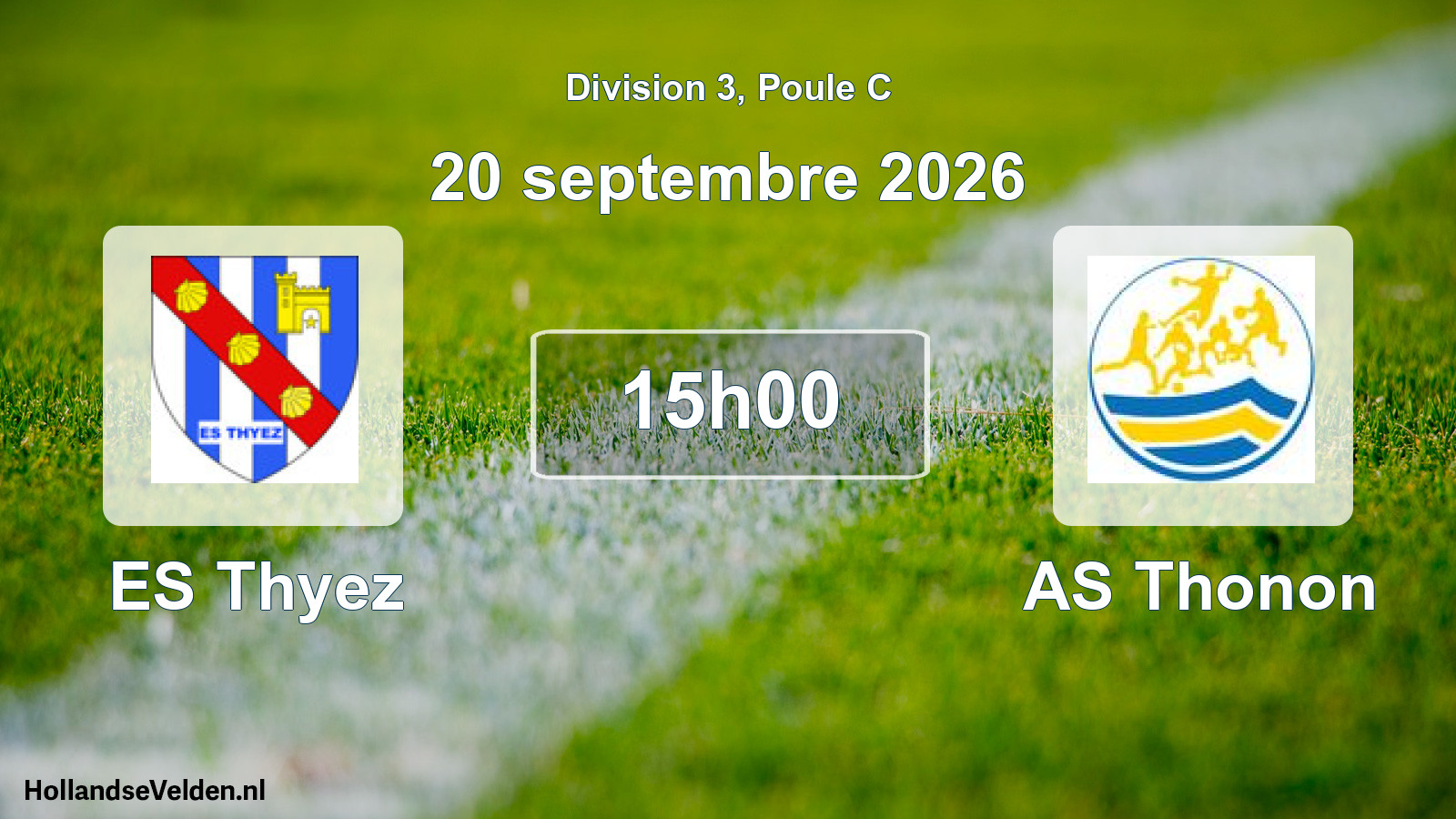 Match programmé: ES Thyez - AS Thonon (20 septembre 2026)
