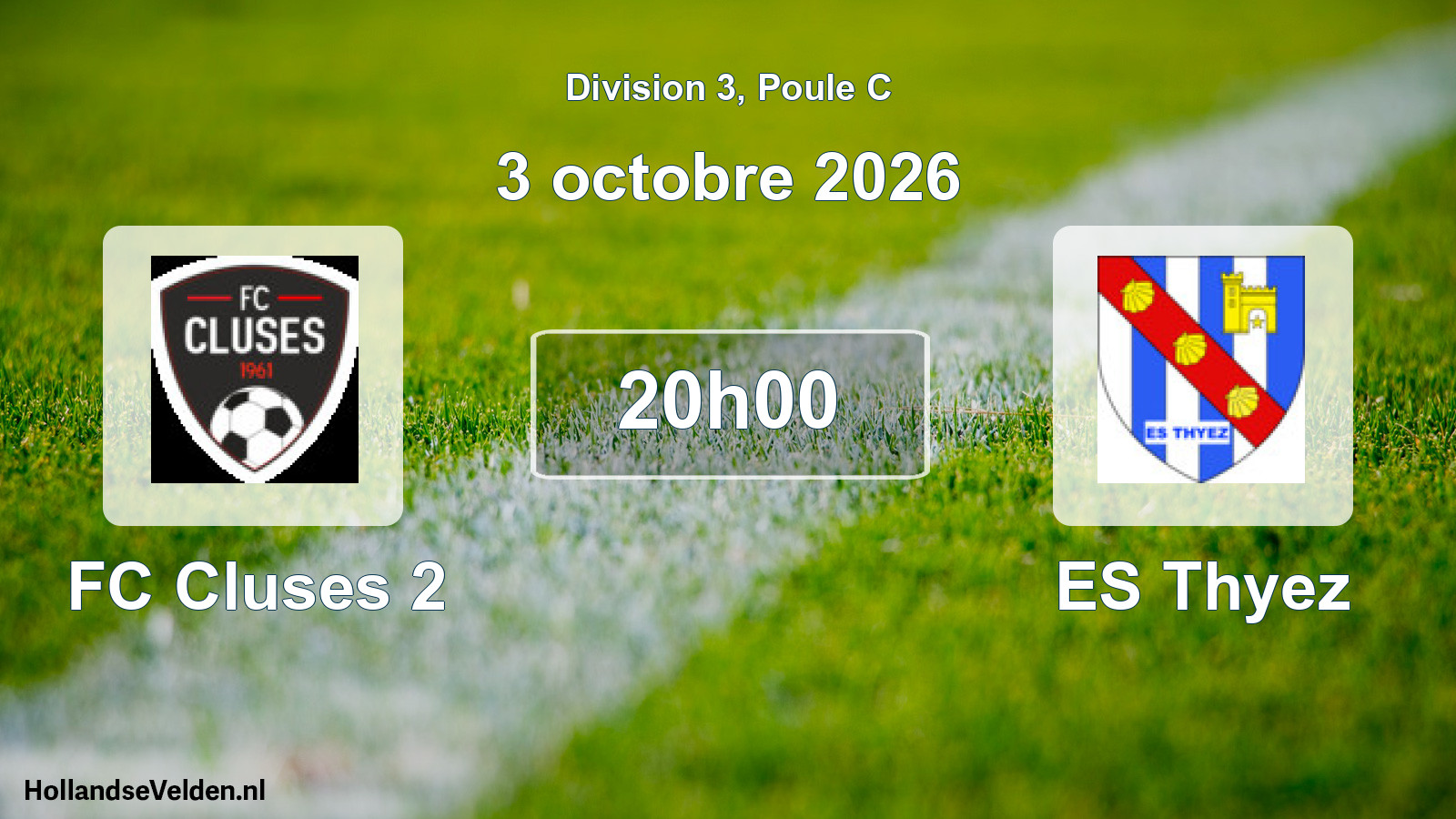 Match programmé: FC Cluses 2 - ES Thyez (3 octobre 2026)