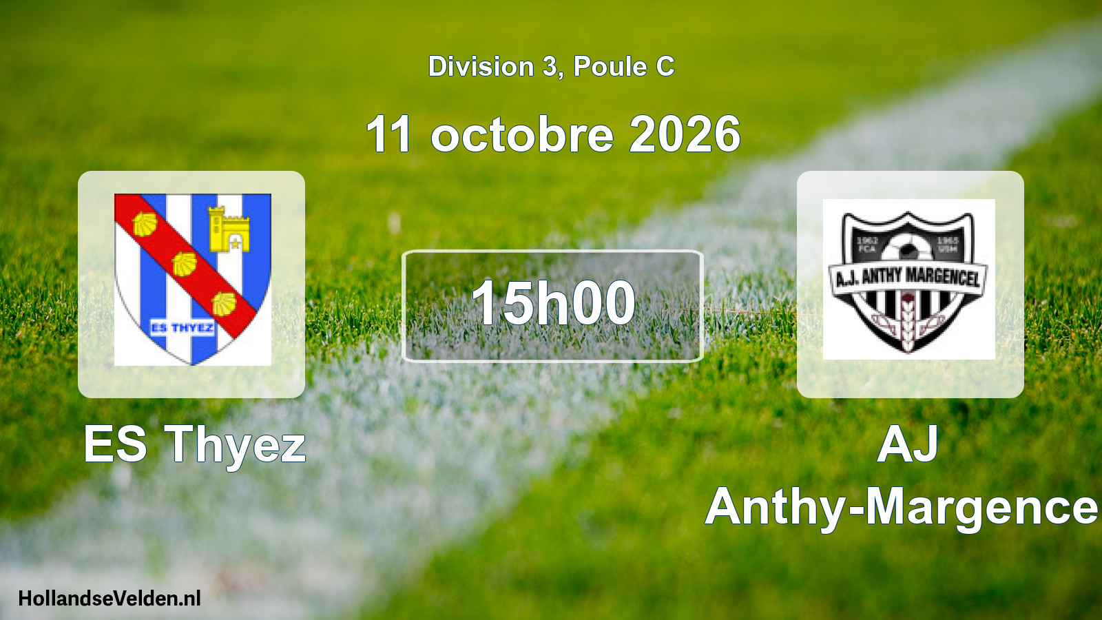 Match programmé: ES Thyez - AJ Anthy-Margencel (11 octobre 2026)