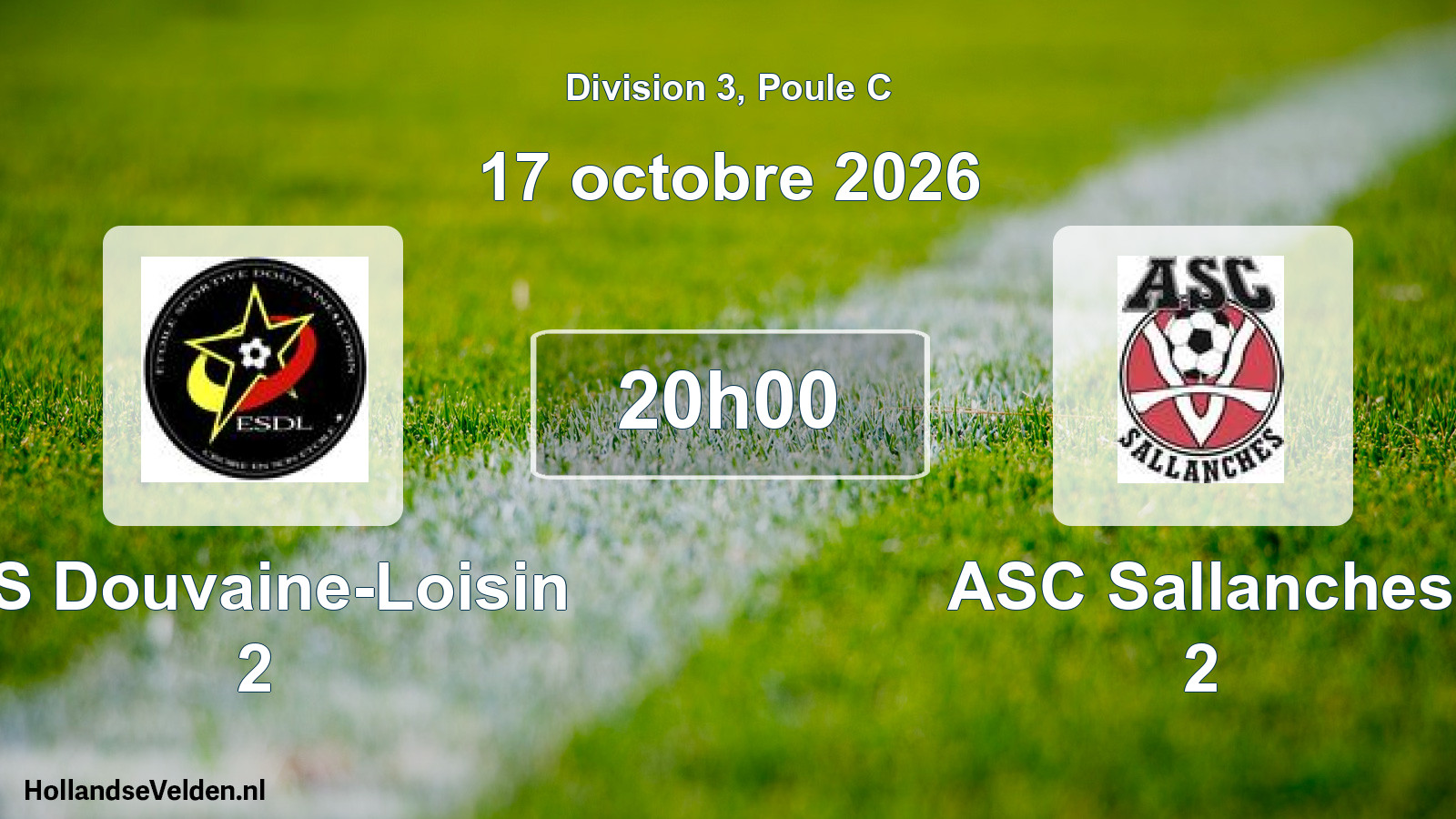 Scheduled Match: ES Douvaine-Loisin 2 - ASC Sallanches 2 (17 October 2026)