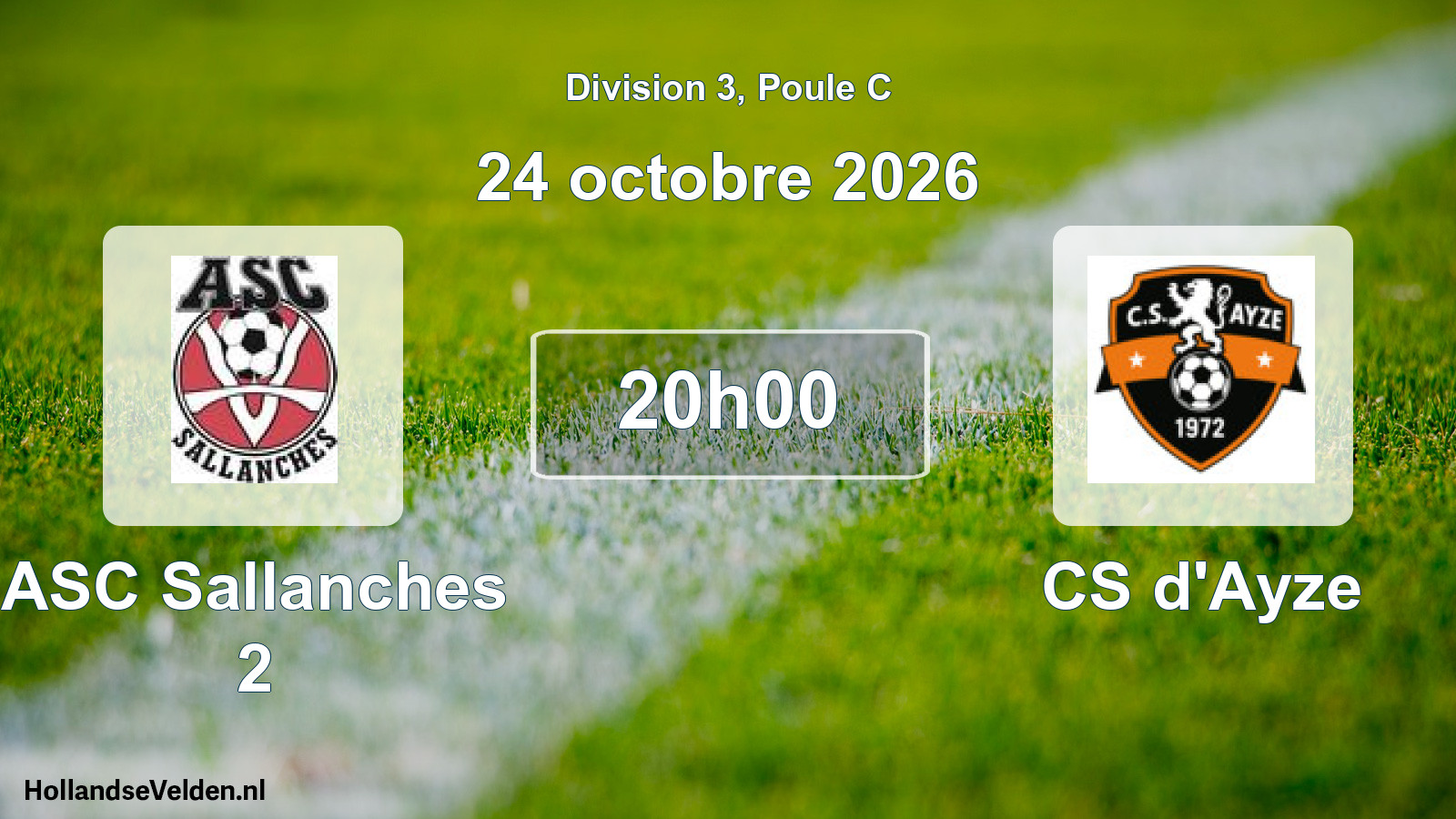 Scheduled Match: ASC Sallanches 2 - CS d'Ayze (24 October 2026)