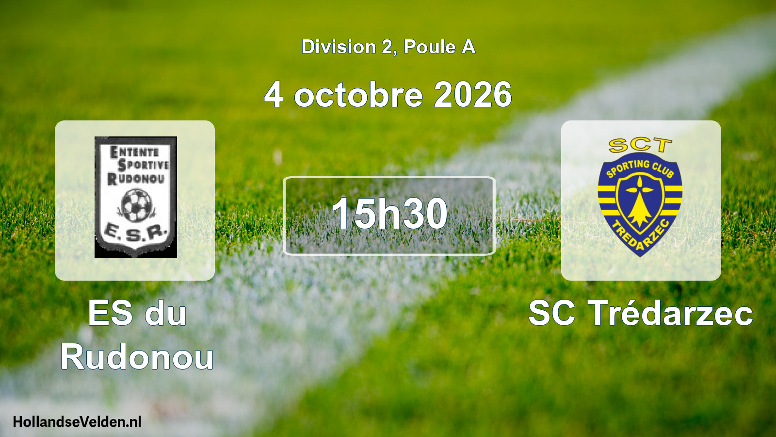 Match programmé: ES du Rudonou - SC Trédarzec (4 octobre 2026)
