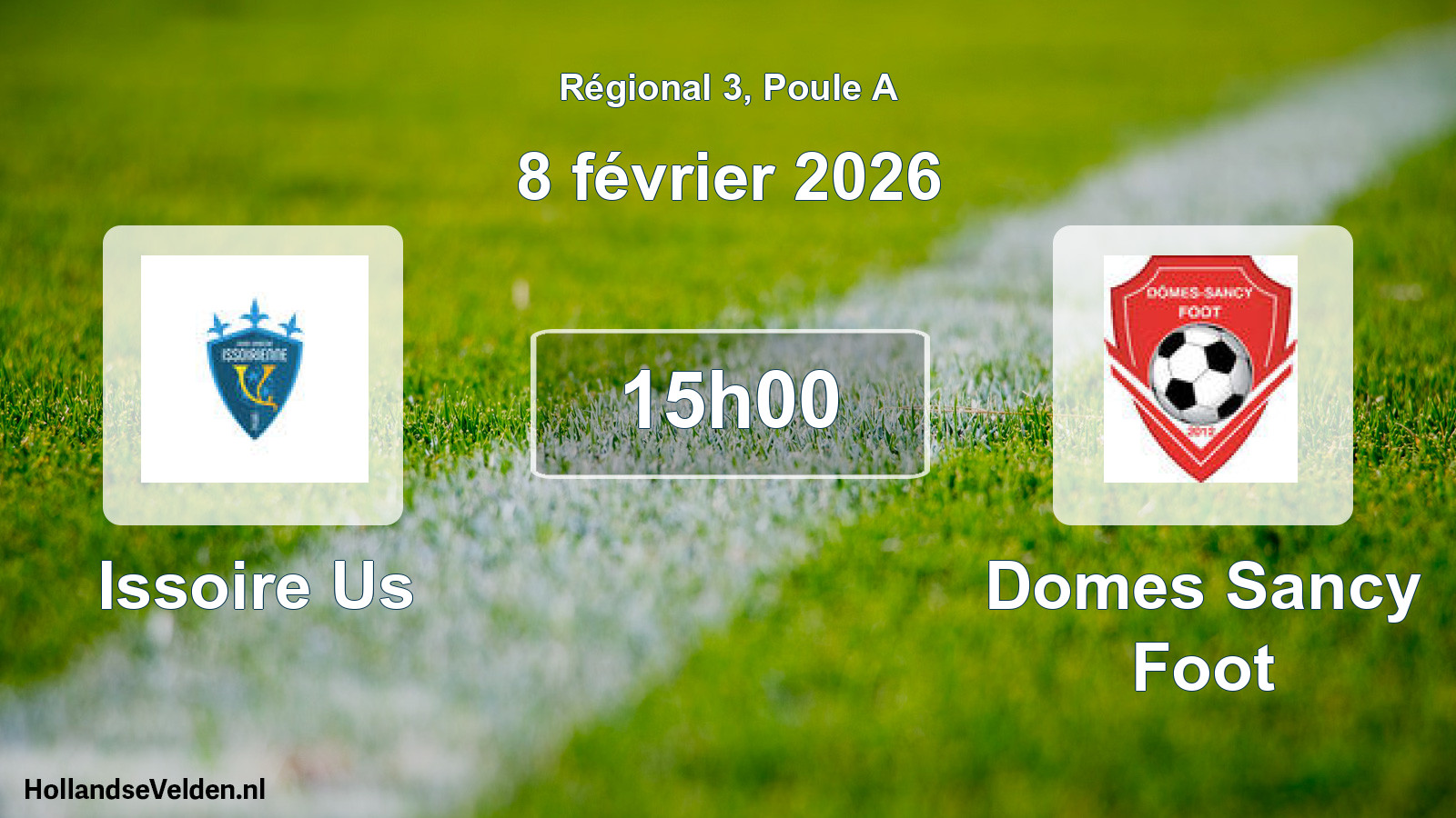 Scheduled Match: Issoire Us - Domes Sancy Foot (8 February 2026)