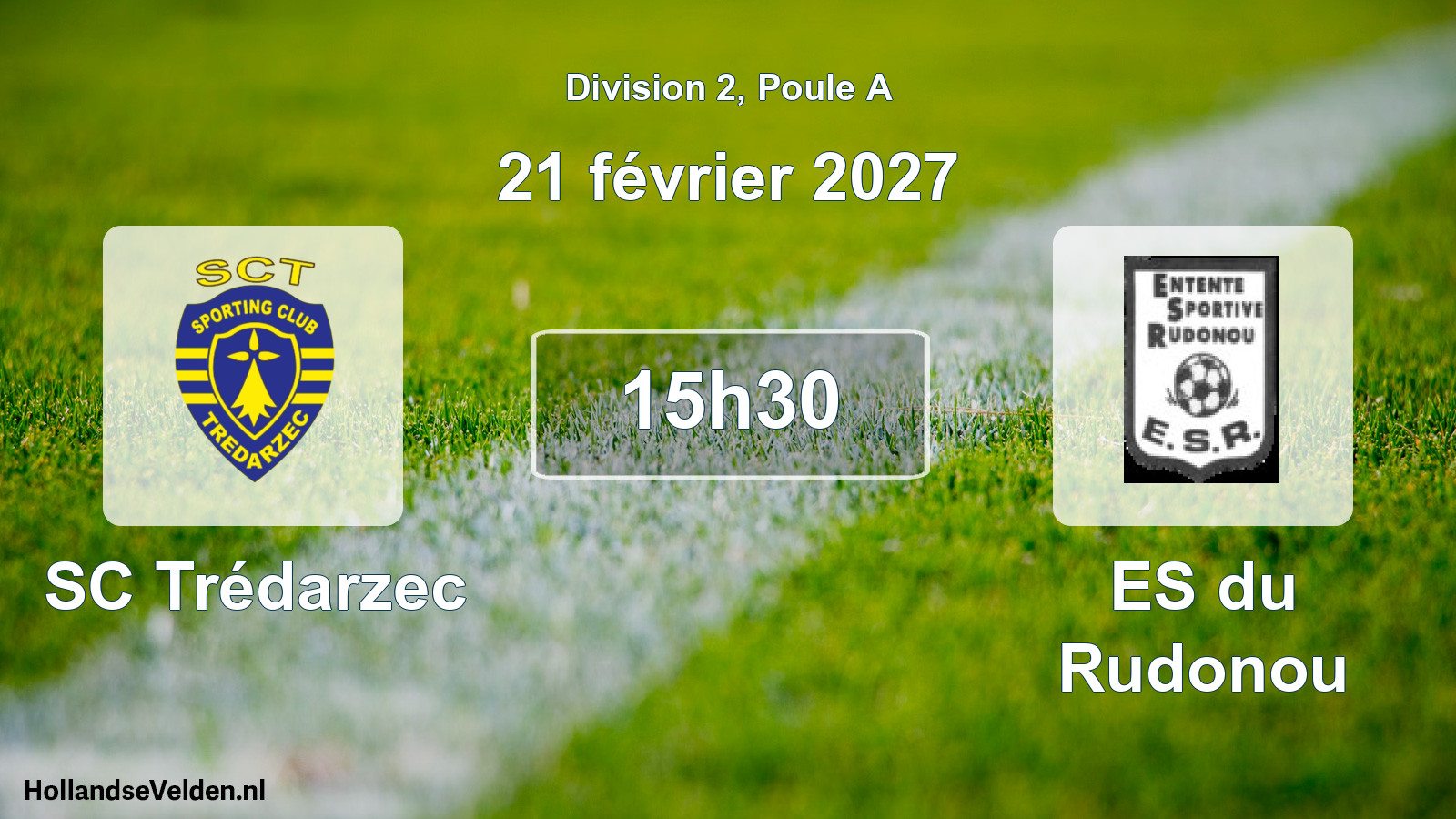 Match programmé: SC Trédarzec - ES du Rudonou (21 février 2027)