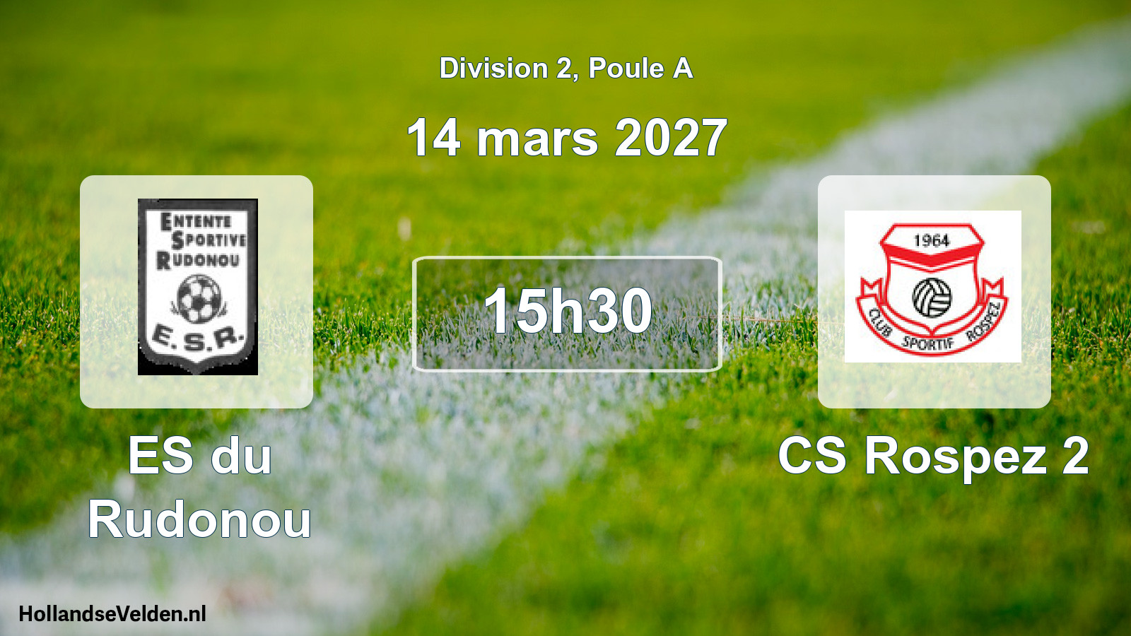 Match programmé: ES du Rudonou - CS Rospez 2 (14 mars 2027)