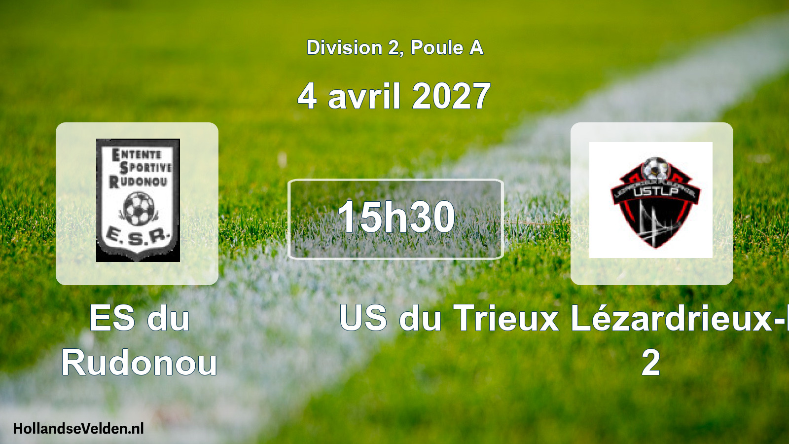 Match programmé: ES du Rudonou - US du Trieux Lézardrieux-Pleudaniel 2 (4 avril 2027)