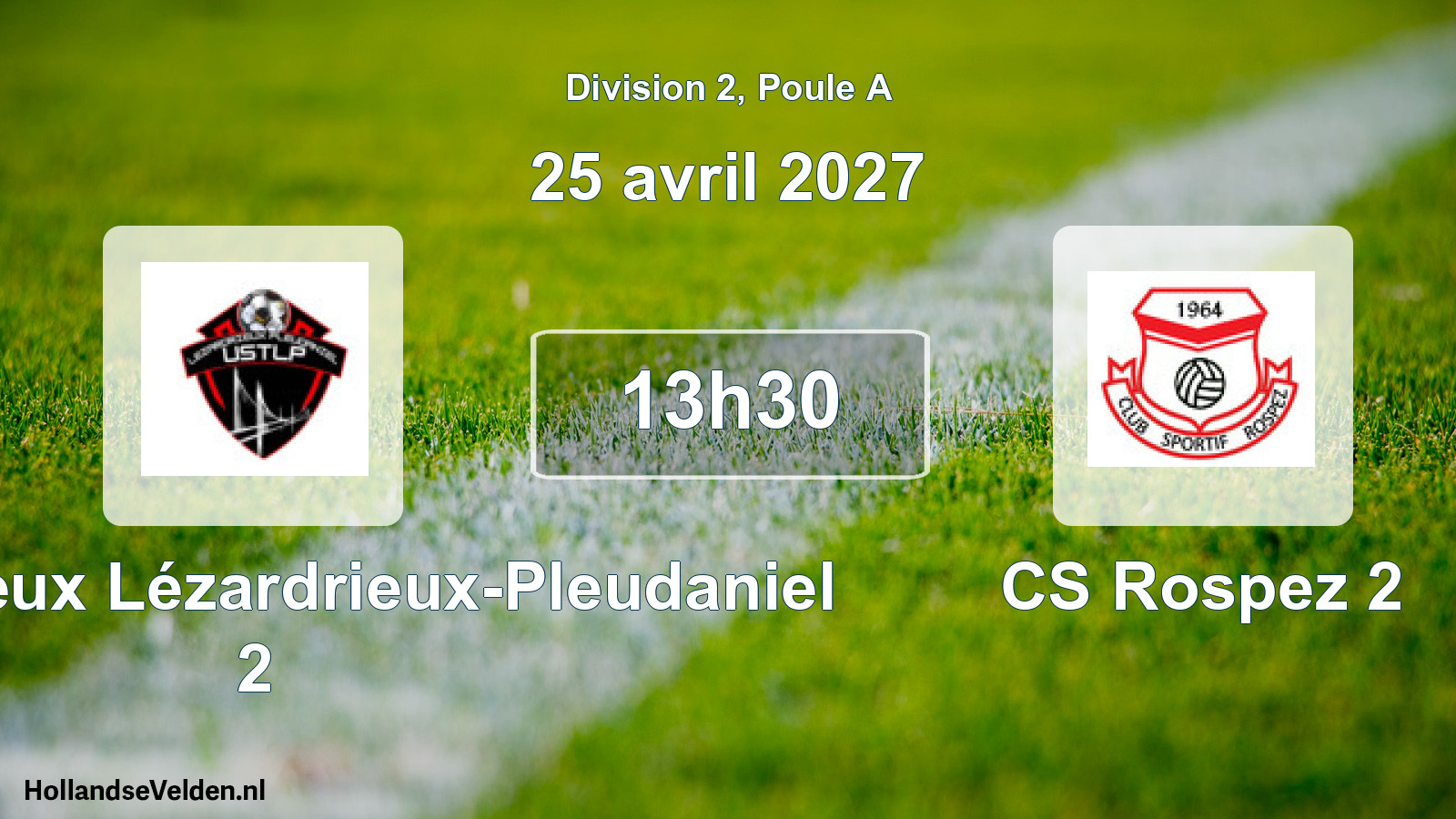 Match programmé: US du Trieux Lézardrieux-Pleudaniel 2 - CS Rospez 2 (25 avril 2027)