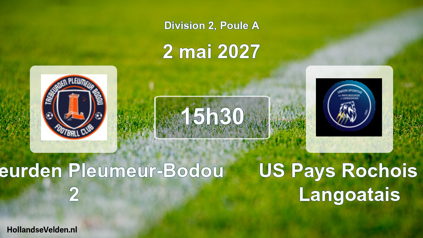 Match programmé: FC Trébeurden Pleumeur-Bodou 2 - US Pays Rochois et Langoatais (2 mai 2027)