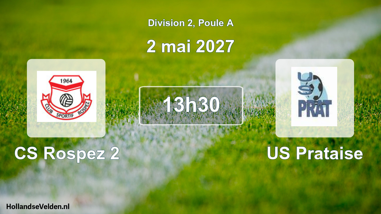 Match programmé: CS Rospez 2 - US Prataise (2 mai 2027)