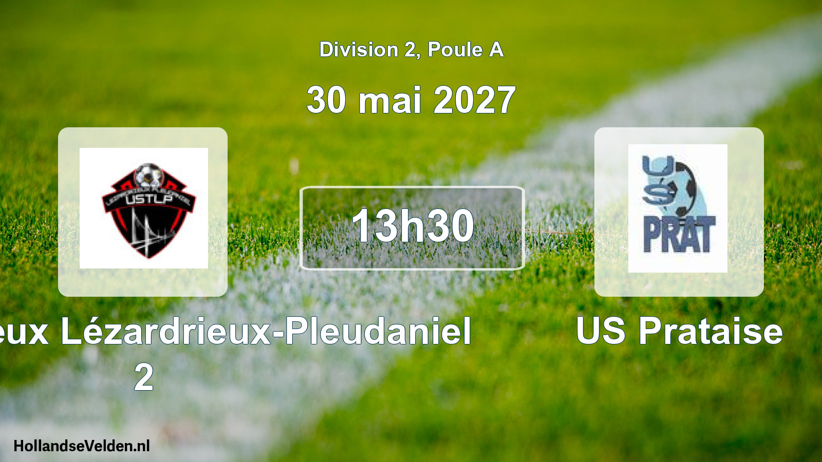 Match programmé: US du Trieux Lézardrieux-Pleudaniel 2 - US Prataise (30 mai 2027)
