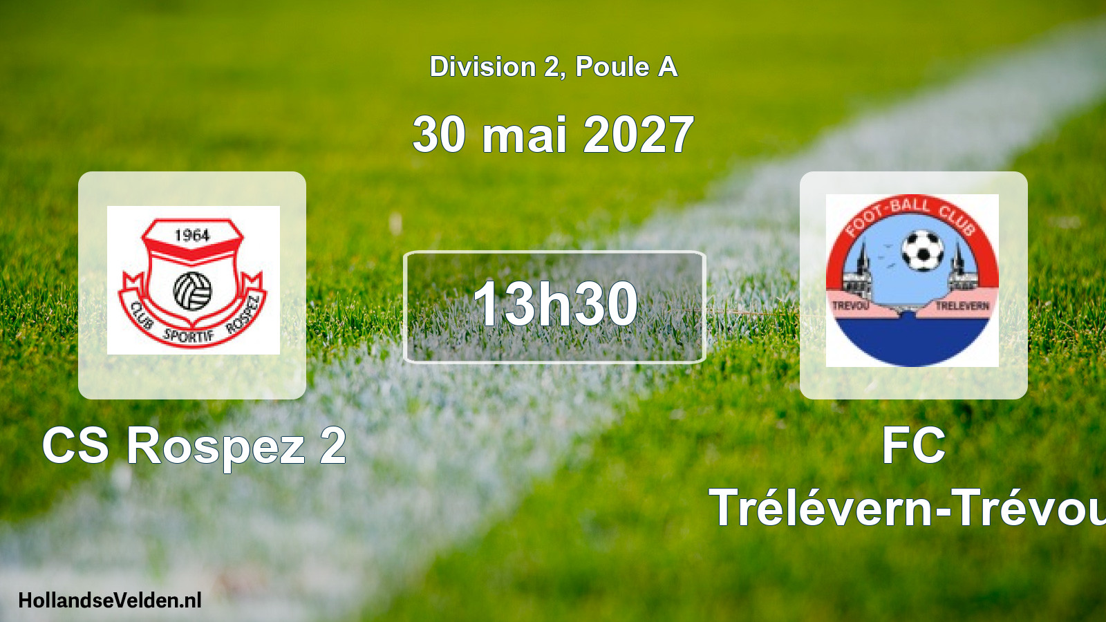 Match programmé: CS Rospez 2 - FC Trélévern-Trévou (30 mai 2027)