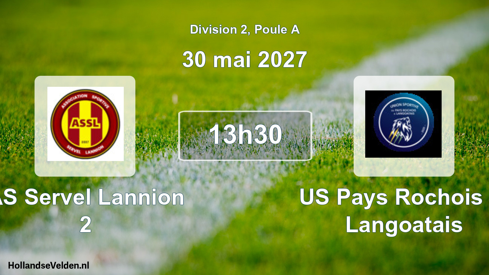 Match programmé: AS Servel Lannion 2 - US Pays Rochois et Langoatais (30 mai 2027)