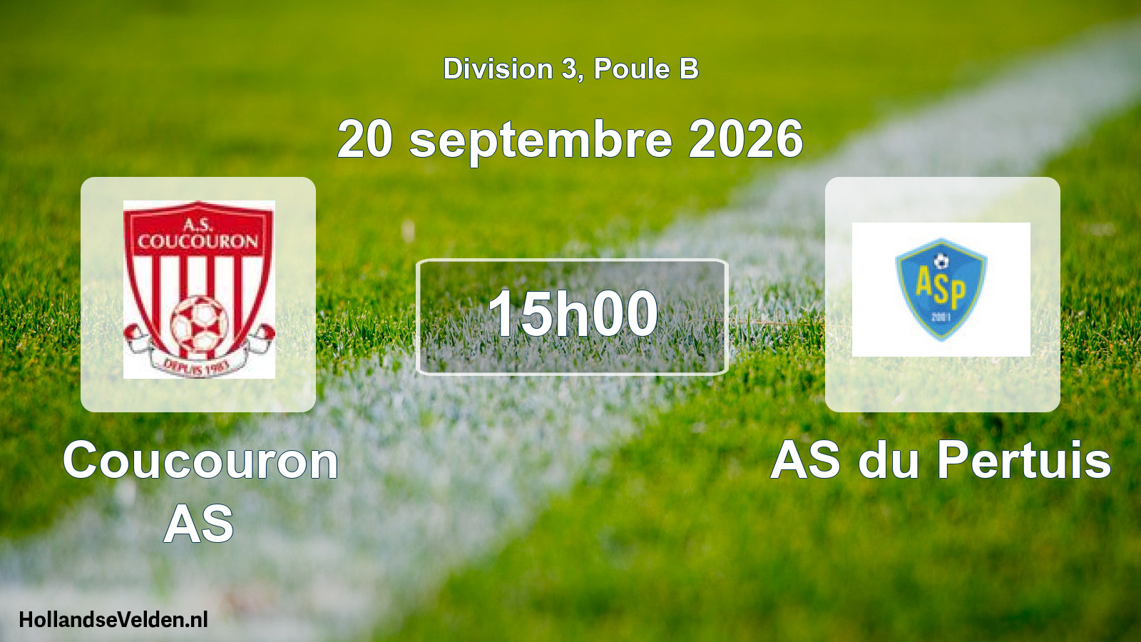 Scheduled Match: Coucouron AS - AS du Pertuis (20 September 2026)
