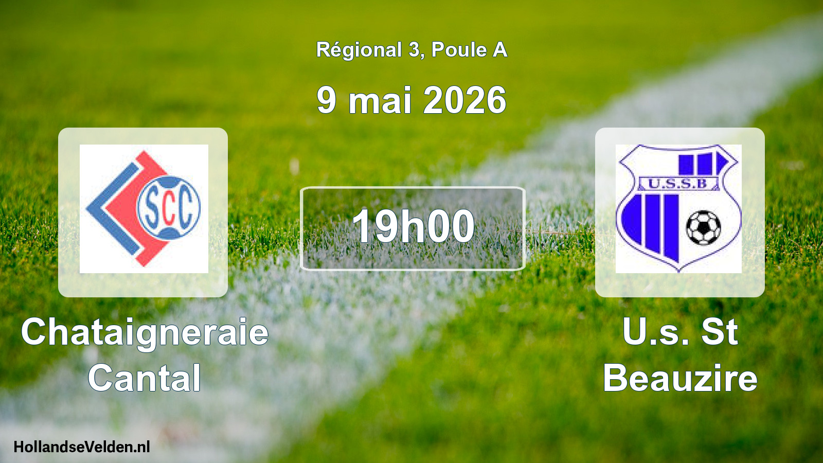 Geplande wedstrijd: Chataigneraie Cantal - U.s. St Beauzire (9 mai 2026)