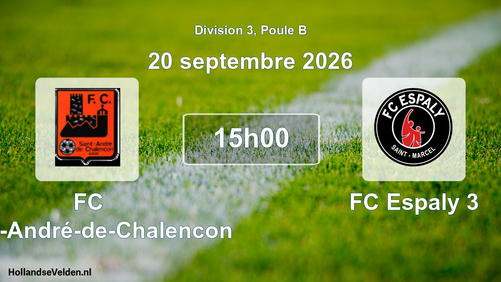 Scheduled Match: FC Saint-André-de-Chalencon - FC Espaly 3 (20 September 2026)