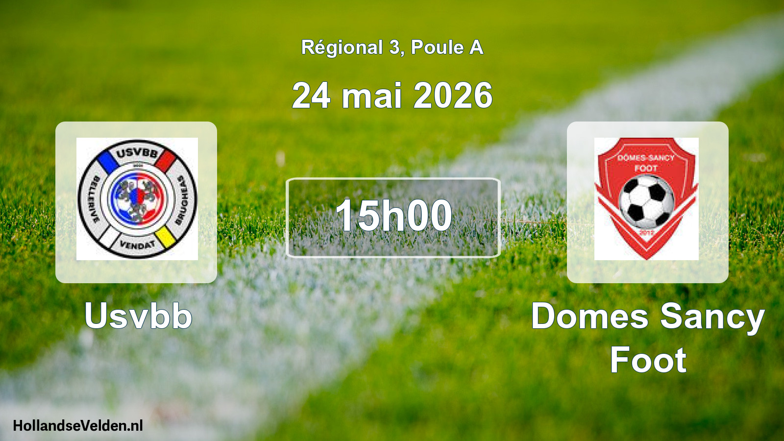 Scheduled Match: Usvbb - Domes Sancy Foot (24 May 2026)