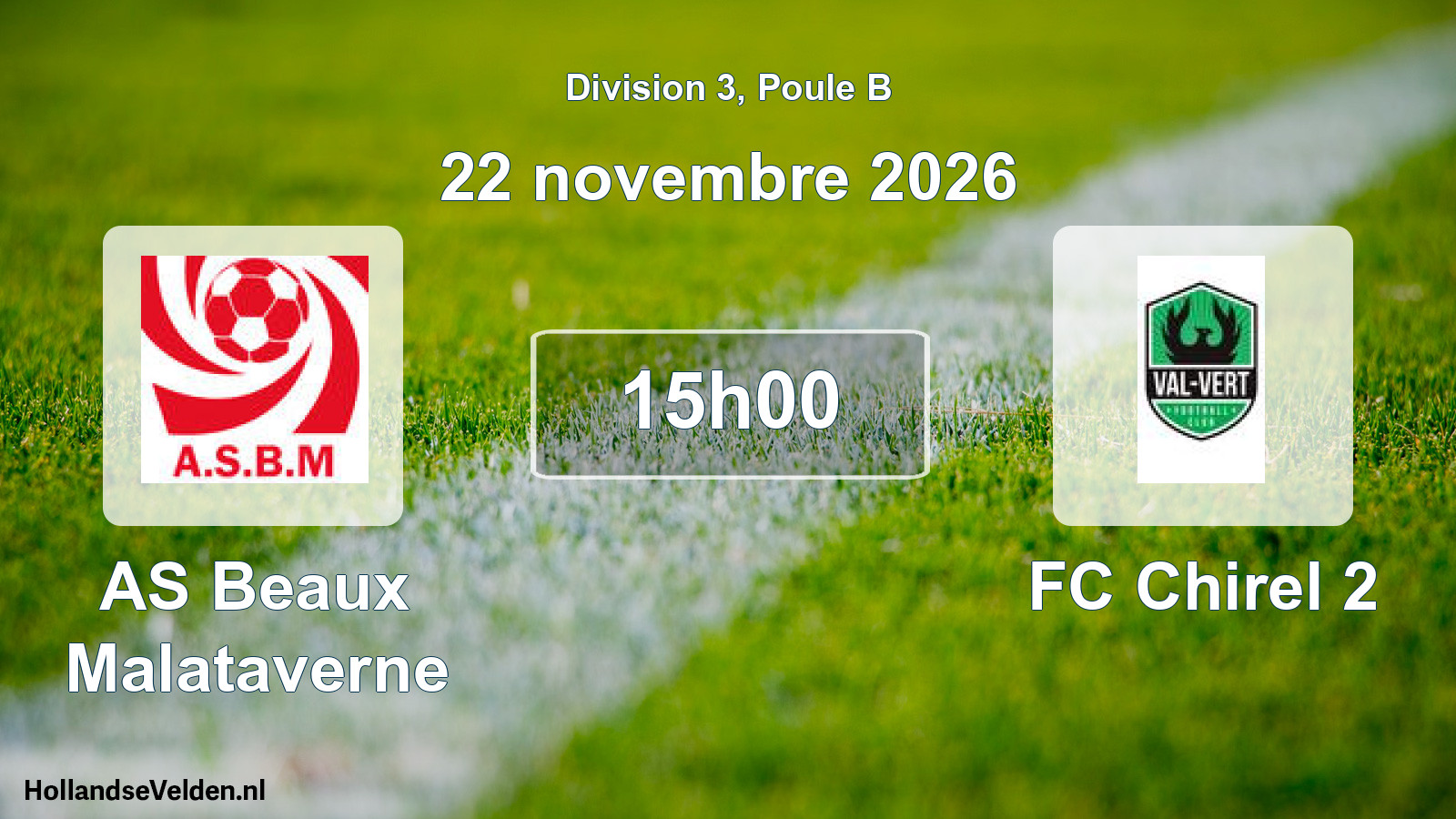 Scheduled Match: AS Beaux Malataverne - FC Chirel 2 (22 November 2026)