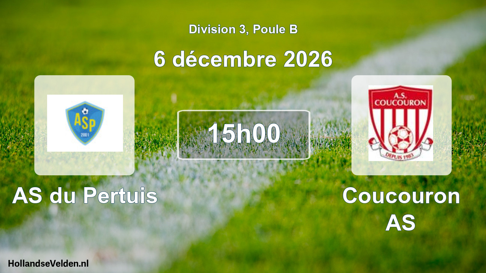 Scheduled Match: AS du Pertuis - Coucouron AS (6 December 2026)
