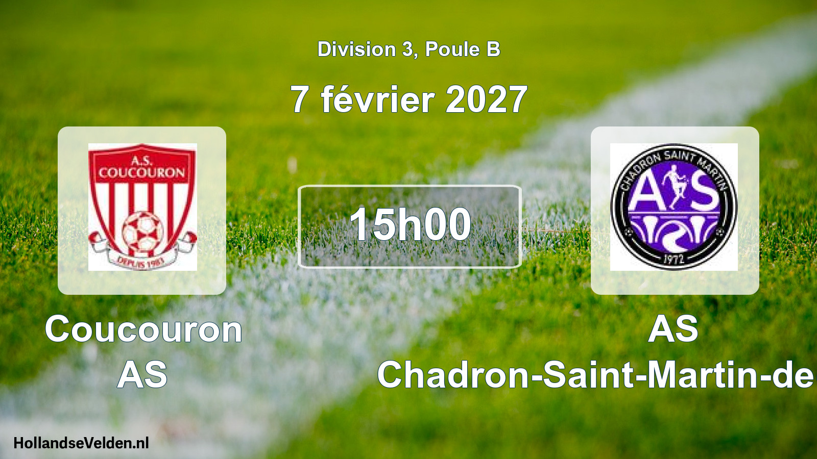 Scheduled Match: Coucouron AS - AS Chadron-Saint-Martin-de-Fugères (7 February 2027)
