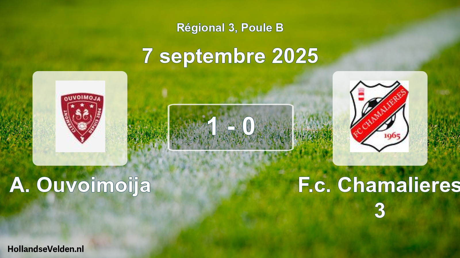 Gespeelde wedstrijd: A. Ouvoimoija - F.c. Chamalieres 3 1 - 0 (7 september 2025)