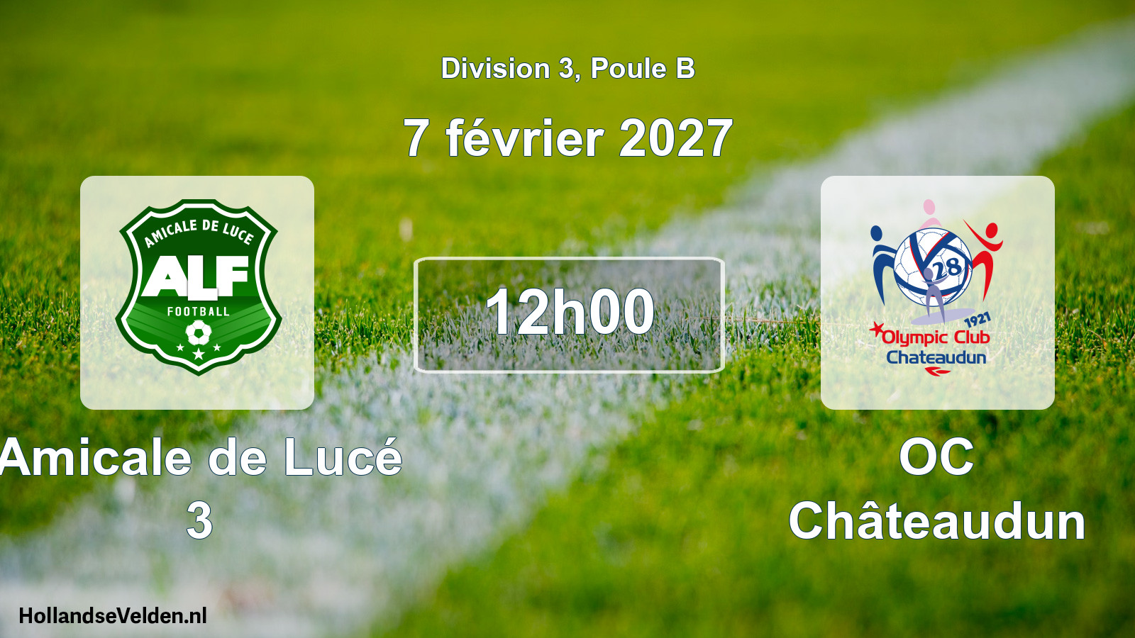 Scheduled Match: Amicale de Lucé 3 - OC Châteaudun (7 February 2027)