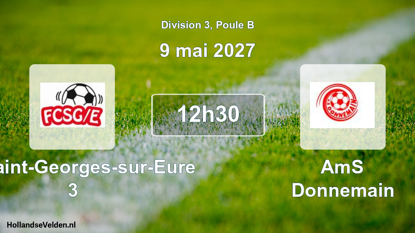 Match programmé: FC Saint-Georges-sur-Eure 3 - AmS Donnemain (9 mai 2027)