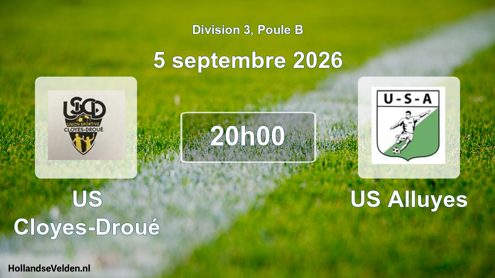 Scheduled Match: US Cloyes-Droué - US Alluyes (5 September 2026)