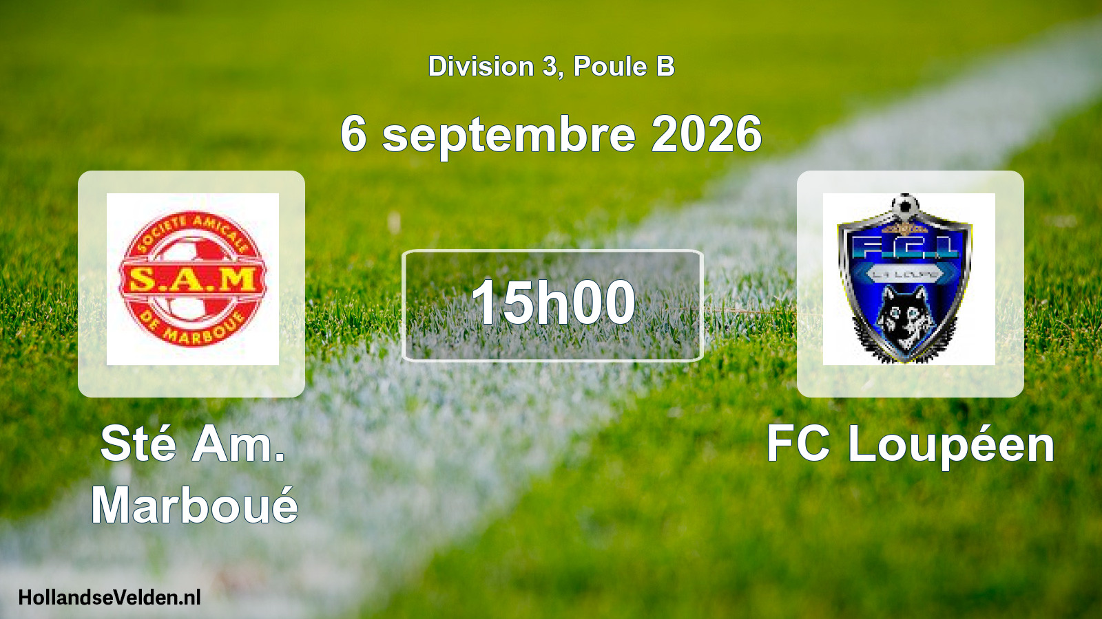 Scheduled Match: Sté Am. Marboué - FC Loupéen (6 September 2026)