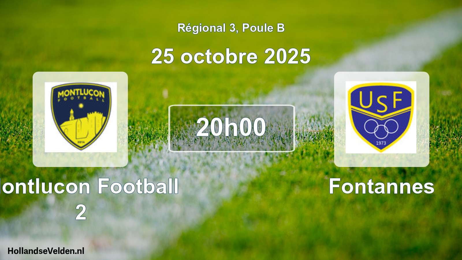 Geplande wedstrijd: Montlucon Football 2 - Fontannes (25 octobre 2025)