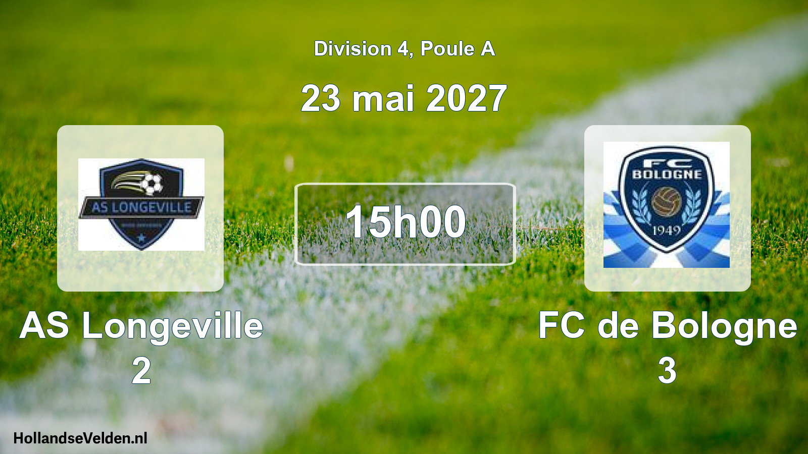 Scheduled Match: AS Longeville 2 - FC de Bologne 3 (23 May 2027)