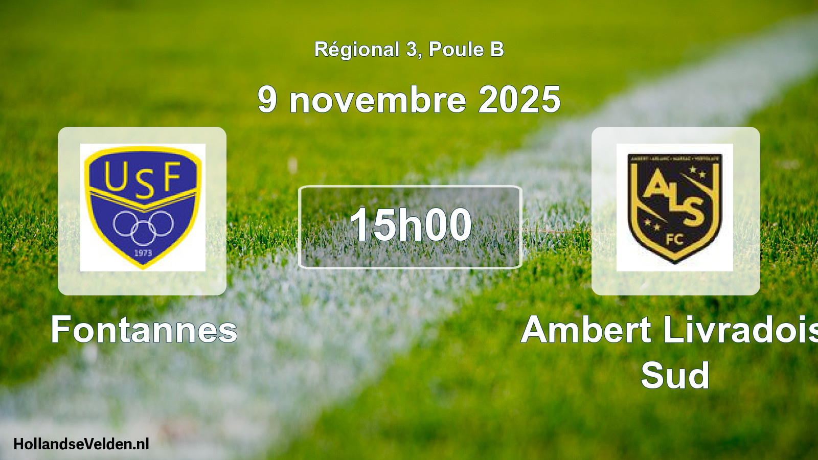 Scheduled Match: Fontannes - Ambert Livradois Sud (9 November 2025)
