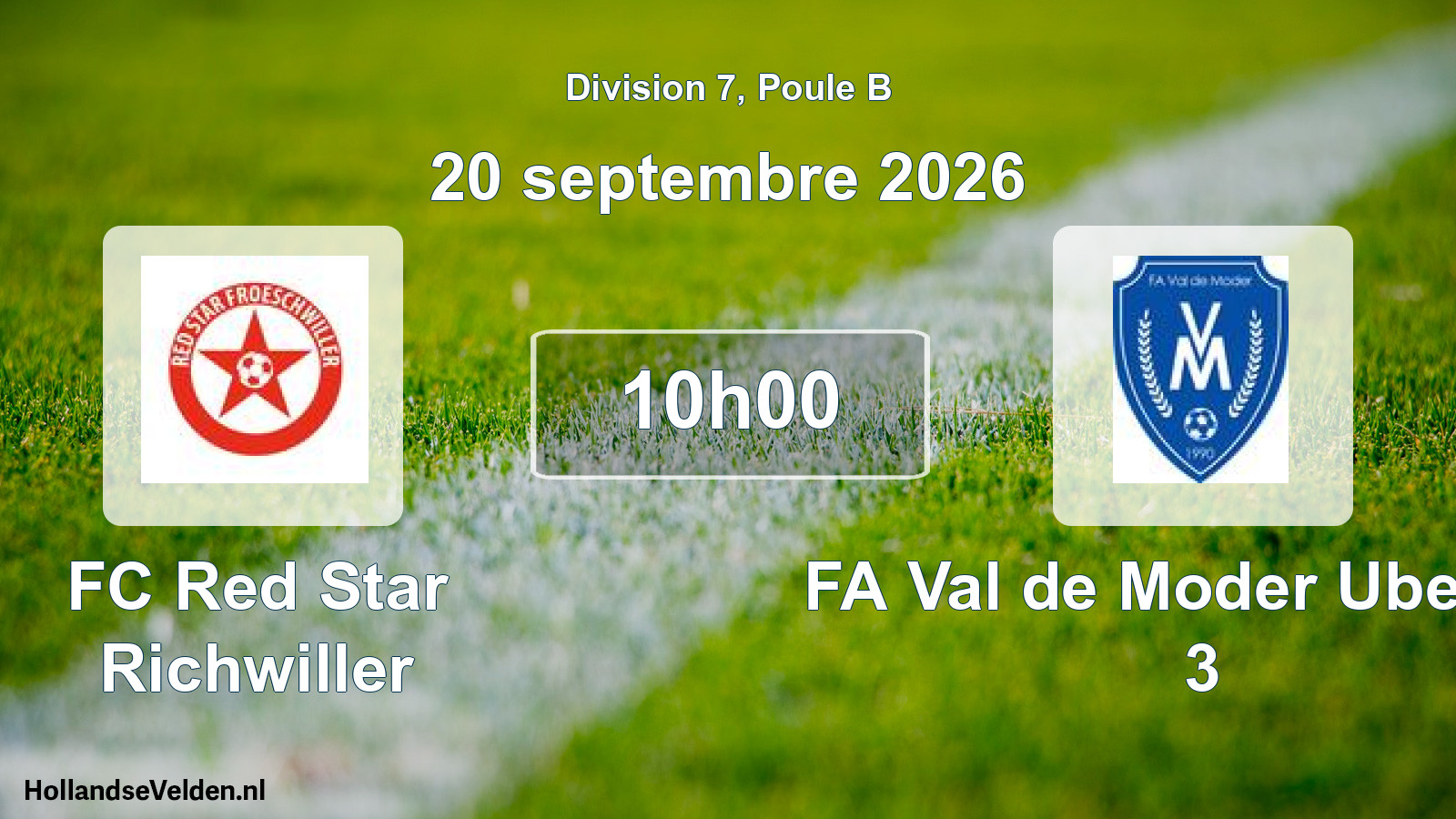 Scheduled Match: FC Red Star Richwiller - FA Val de Moder Uberach 3 (20 September 2026)