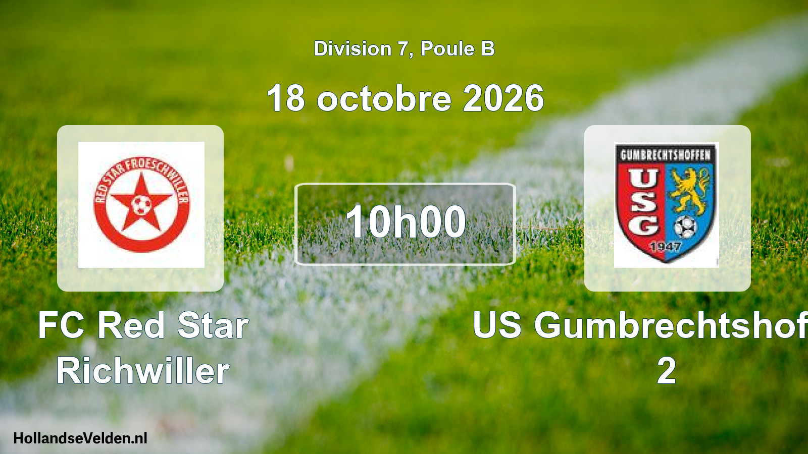 Scheduled Match: FC Red Star Richwiller - US Gumbrechtshoffen 2 (18 October 2026)