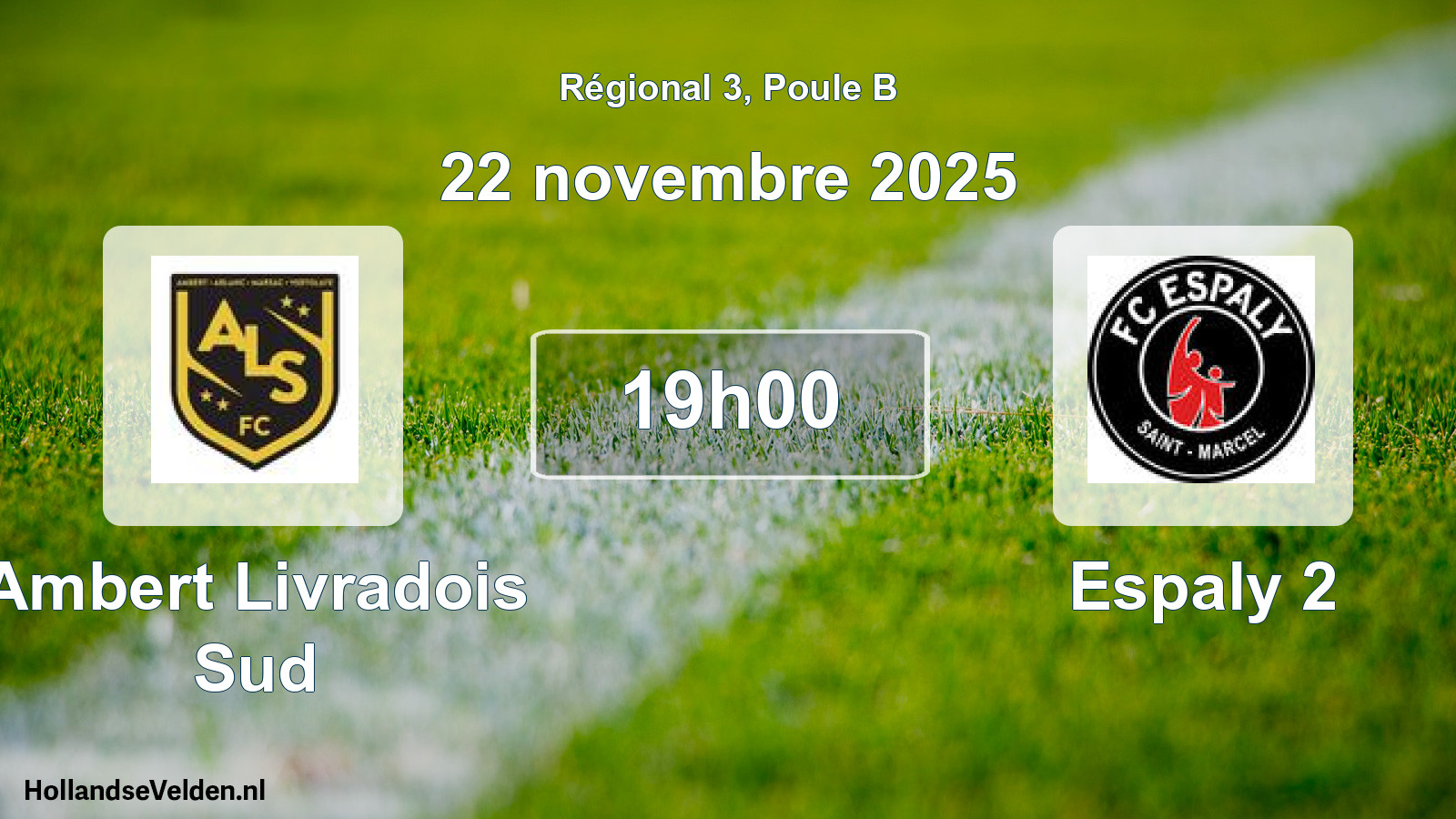 Scheduled Match: Ambert Livradois Sud - Espaly 2 (22 November 2025)