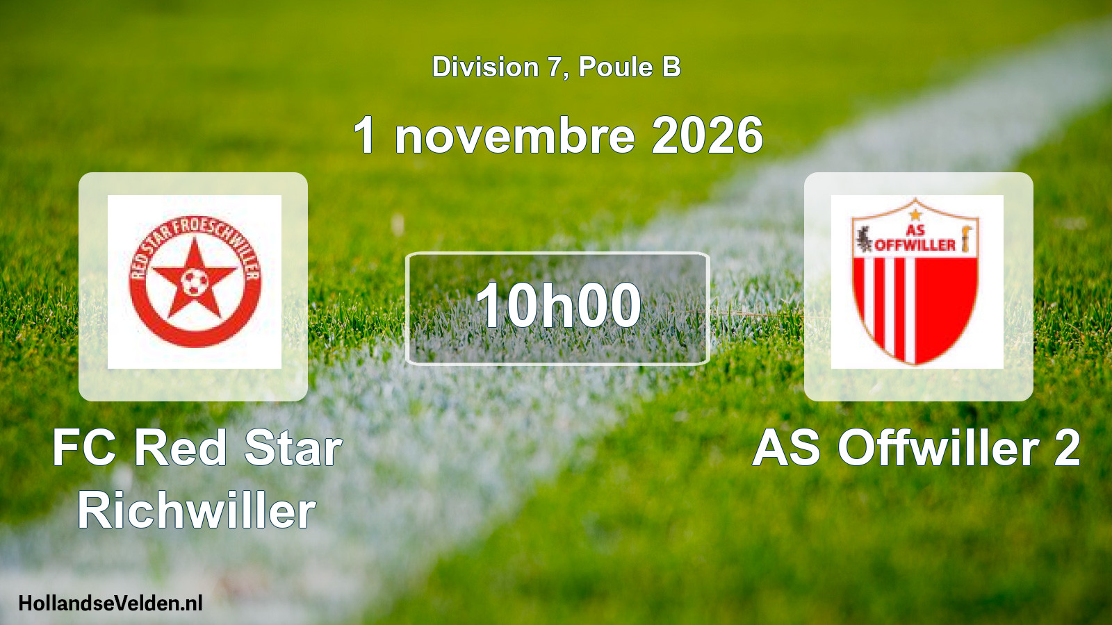 Match programmé: FC Red Star Richwiller - AS Offwiller 2 (1 novembre 2026)